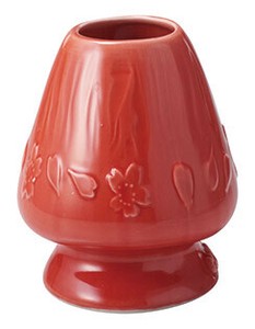 Tableware Red Mount Fuji Tea Whisk Keeper