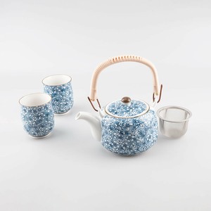有田焼 青墨桜ポット茶器セット