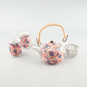 有田焼 彩紅梅土瓶茶器セット