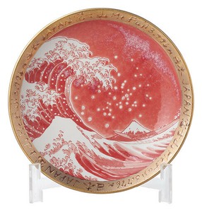 Main Plate Red The Great Wave off Kanagawa 5-sun