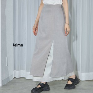 【2025SS新作入荷】ストライプドッキングスカート(AA1489)SKYpink東京