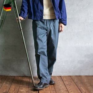 【デッドストック】東ドイツ　ドレスパンツ ブルーグレー