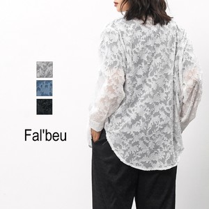 【新作】　シアーオパールオーバーシャツ　フラワー柄　羽織　3色展開