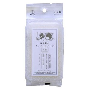 日本製 made in japan 日本製のキッチンスポンジ（ホワイト） KK-580