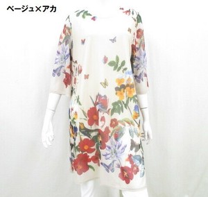 【夏物新作入荷】メッシュ花柄ワンピース