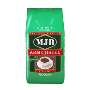 MJB　アーミーグリーン袋　500g（レギュラーコーヒー粉）