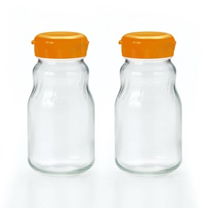 Storage Jar/Bag Orange 9.6cm Set of 2 930ml Made in Japan