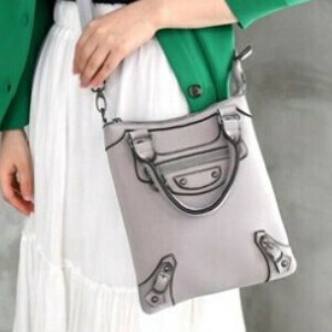 ★予約販売  8月/中旬再入荷（送料別途）　超軽量　柔らか素材♪　ネオプレンカシメデザイン2wayポシェット