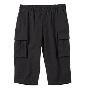 MC.S.P ビッグサイズ ポリストレッチクロップドカーゴパンツ ブラック