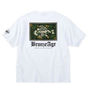 BRONZE AGE ビッグサイズ プリント半袖Tシャツ ホワイト