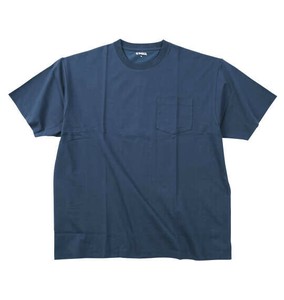 ヒヤロン ビッグサイズ 接触冷感ポケット付半袖Tシャツ ネイビー