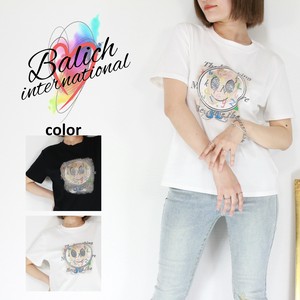 【2025年 新作 Tシャツ】カラフルフェイス アートTシャツ