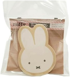 miffy　ミッフィー ビッグ ウッド クリップ ミッフィー フェイス 日本製　文房具