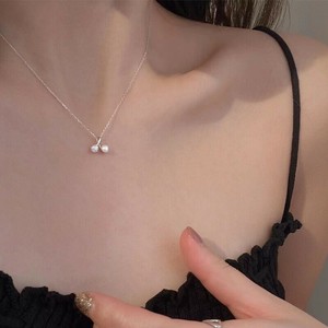 チェリー　ネックレス ネックレス レディース　ネックレス シルバー925　メッキ ネックレス シルバー