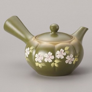 富仙緑菊型桜さわやか急須 320cc Y-713