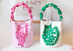 お洒落 手提げファンタジー猫柄 コンパクトサイズ ランチバック ミニトートバッグ 　全2色　ba0507