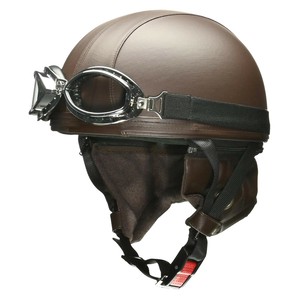 リード工業 CROSS ハーフヘルメット フリー(57〜60cm未満) ブラウン CR-770