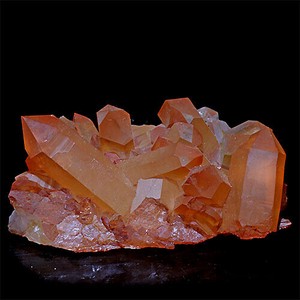 コリント産 タンジェリンクォーツ クラスター マンダリンクォーツ Tanjerine Quartz 蜜柑水晶