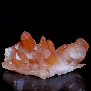 コリント産 タンジェリンクォーツ クラスター マンダリンクォーツ Tanjerine Quartz 蜜柑水晶