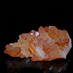 コリント産 タンジェリンクォーツ クラスター マンダリンクォーツ Tanjerine Quartz 蜜柑水晶
