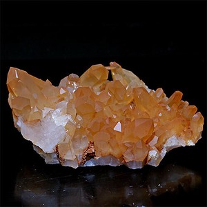 コリント産 タンジェリンクォーツ クラスター マンダリンクォーツ Tanjerine Quartz 蜜柑水晶