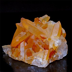 コリント産 タンジェリンクォーツ クラスター マンダリンクォーツ Tanjerine Quartz 蜜柑水晶