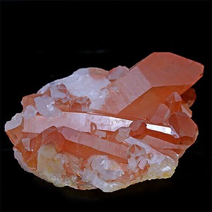 コリント産 タンジェリンクォーツ クラスター マンダリンクォーツ Tanjerine Quartz 蜜柑水晶