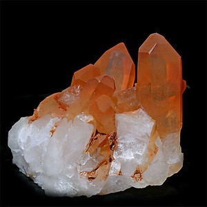 コリント産 タンジェリンクォーツ クラスター マンダリンクォーツ Tanjerine Quartz 蜜柑水晶