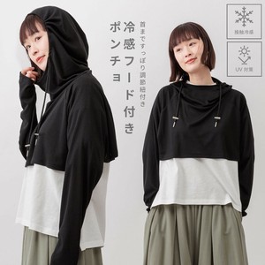 T 恤/上衣 冷感 UV紫外线 连帽