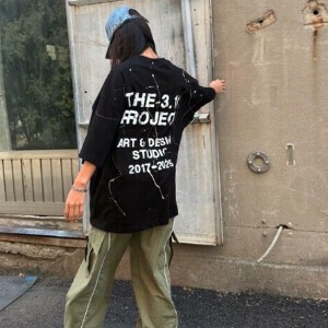 T 恤/上衣 宽松T-Shirt 男女兼用 后背印花 春夏