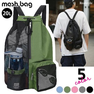 大容量20Lマルチポケット巾着メッシュバックパック リュック ナップザック czysbg01415