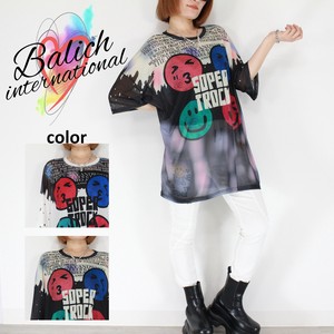 【メッシュ Tシャツ】スマイリーロックメッシュTシャツ