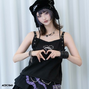 DEVIL PUNK キャミソール ブラック 原宿系 病みかわいい 天使界隈 パンク