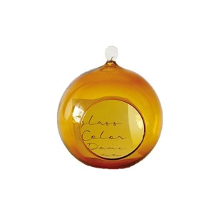 志成販売 GLASS カラー ドーム ボール(L) アンバー 107622AM