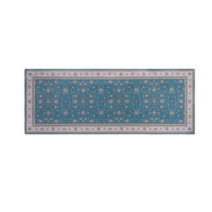 オカトー Khastan インテリアマット 45×120cm ブルー