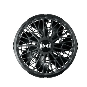 FA01012 空調服 ワンタッチ薄型ファン ブラック (2個入) 14.4V 8214329
