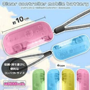 クリアコントローラー型モバイルバッテリー6000mAh