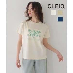 T 恤/上衣 CLEIO 棉 印花T恤