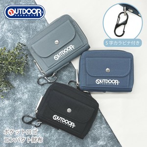 【新商品】OUTDOOR ポケットロゴ ラウンド折財布