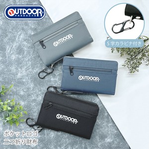 【新商品】OUTDOOR ポケットロゴ 二つ折LF札入れ