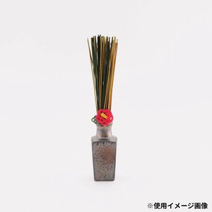 志成販売 美濃焼花瓶に飾る 椿のヘアピンとい草のお飾り ダークグレー 250020DW