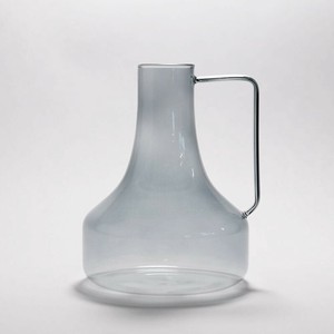 志成販売 ライトリー GLASS フラワーベース フラスコ(L) ブルーグレー 107807GY