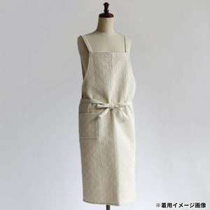 志成販売 フルエプロン アスタリスク ジャガード ナチュラル 303493NT