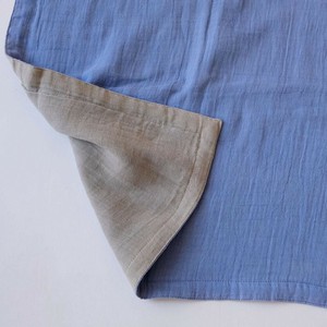 志成販売 ダブルフェイス ナビー ガーゼ ブランケット(S) ブルー 303840BL