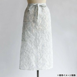 志成販売 スカートエプロン バブルリング エンブロイダリー ブルー 303500BL