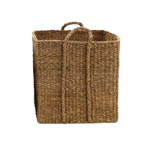 志成販売 シーグラスのプラントバスケット スクエア(L) 320002
