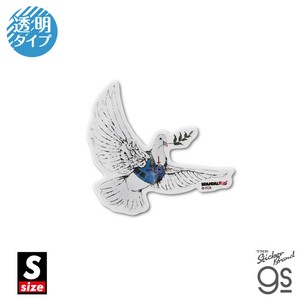 透明ステッカー Sサイズ Bulletproof Dove ブランダライズド クリアカラー アート gs グッズ BNK067S