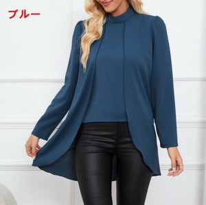 シャツ 長袖 無地 ゆったり 快適 レディース ファッション 8789#BQQ1594