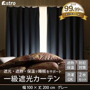 Blackout Curtain Washable 2-pcs pack 200cm