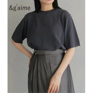 ハーフスリーブミラノリブニット/&g'aime 2025春夏新作